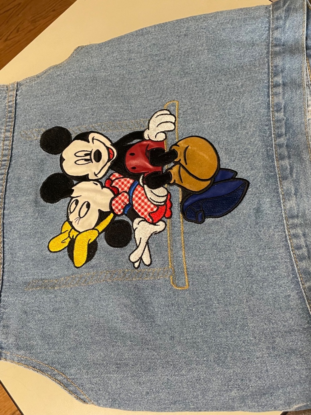 Mickey & Minnie Sleevleess Jean Vest - girls size 10